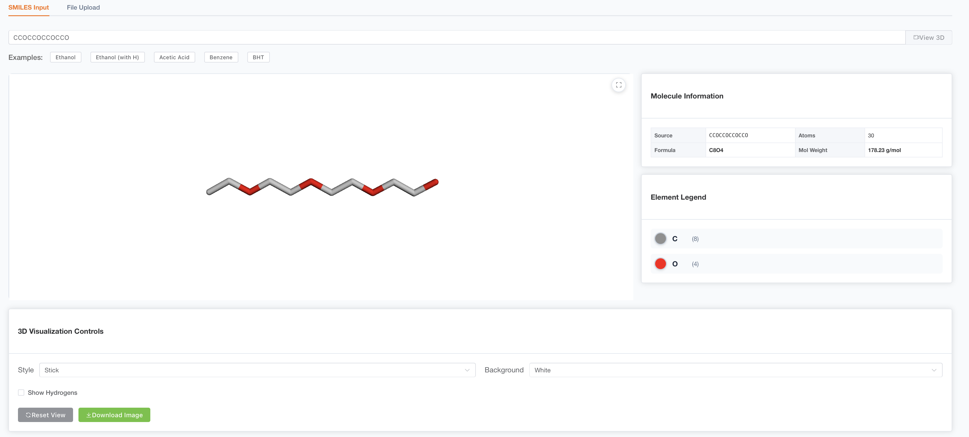 CEMP data visualization interface